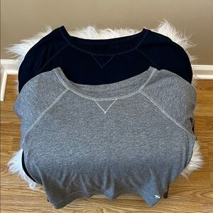 Abercrombie & Fitch Gray and Navy Women’s Blouses/ Tops. 2 pieces. Size M. NWOT.